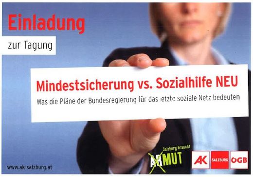 TAGUNG: „Mindestsicherung vs. Sozialhilfe NEU“